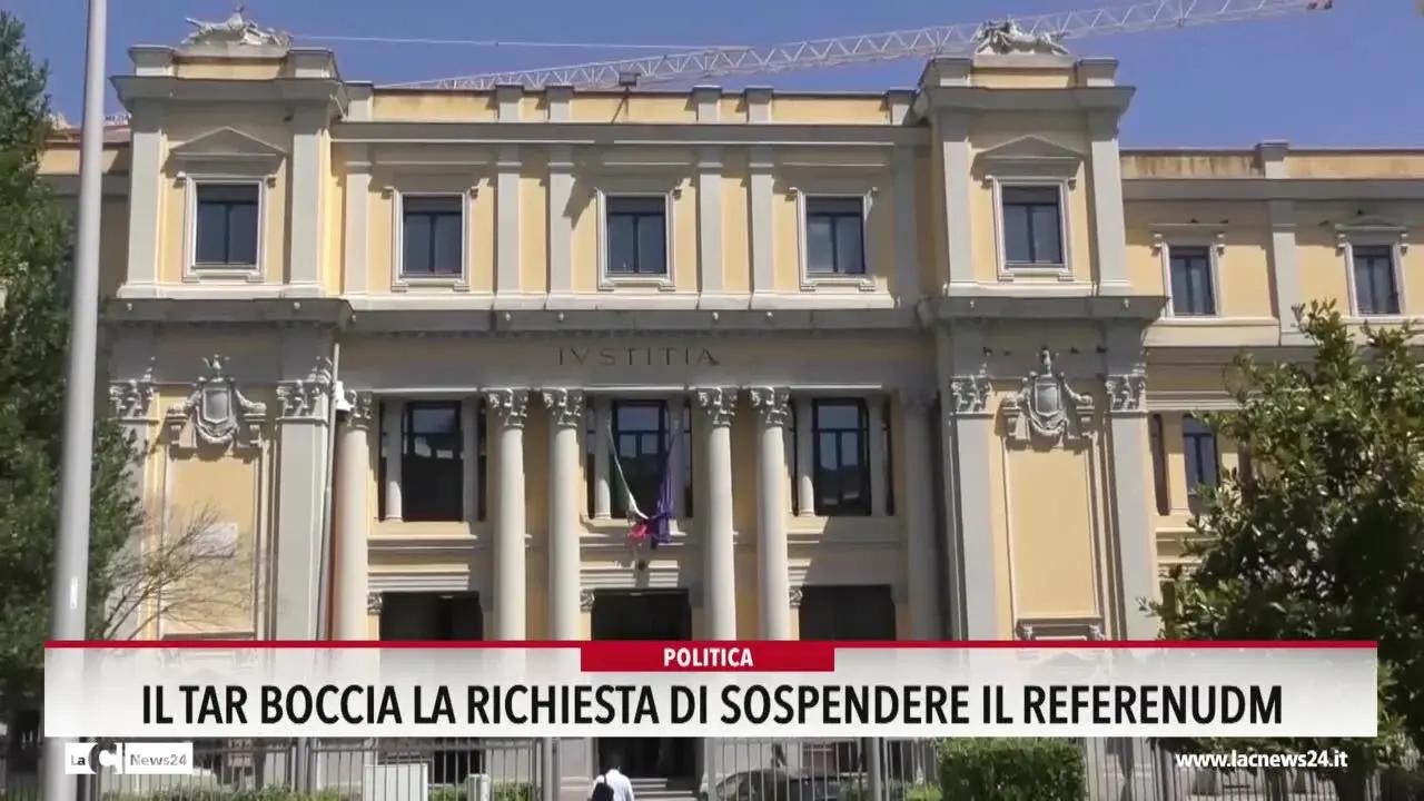 Il Tar boccia la richiesta di sospendere il referendum