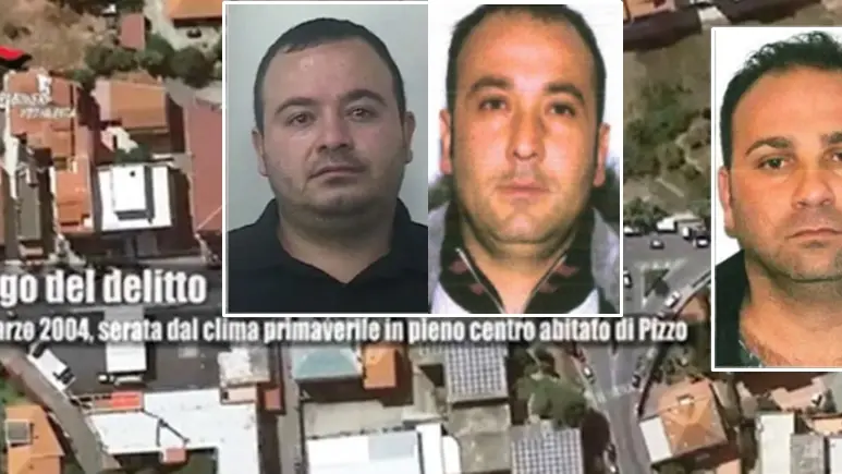 <p>Nei riquadri Domenico Bonavota, Salvatore Mantella e Andrea Mantella</p>\\n
