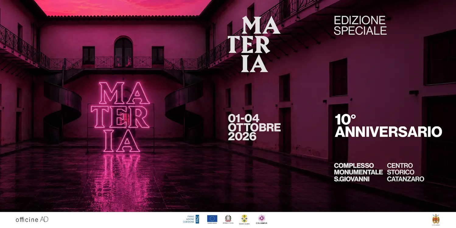Materia, dall’1 al 4 ottobre si celebra il decennale del Festiva del design di Catanzaro