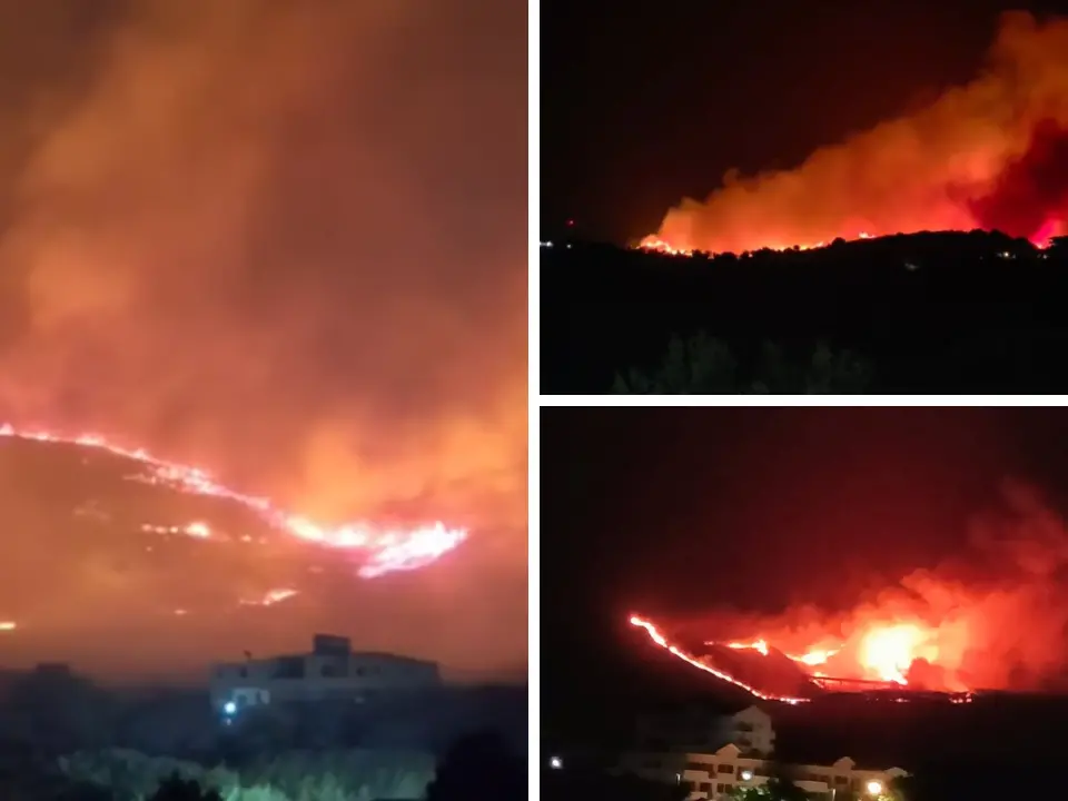 Calabria, inferno di fuoco: incendi da Squillace al Pollino, evacuazioni, case minacciate e Canadair in azione