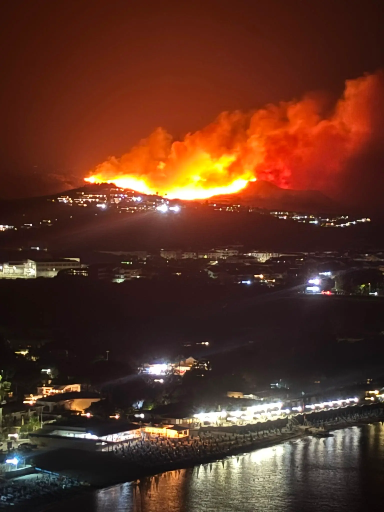 Notte di fuoco nel Catanzarese: un vasto incendio è divampato a Squillace Lido. Da chiarire l'origine del rogo\n