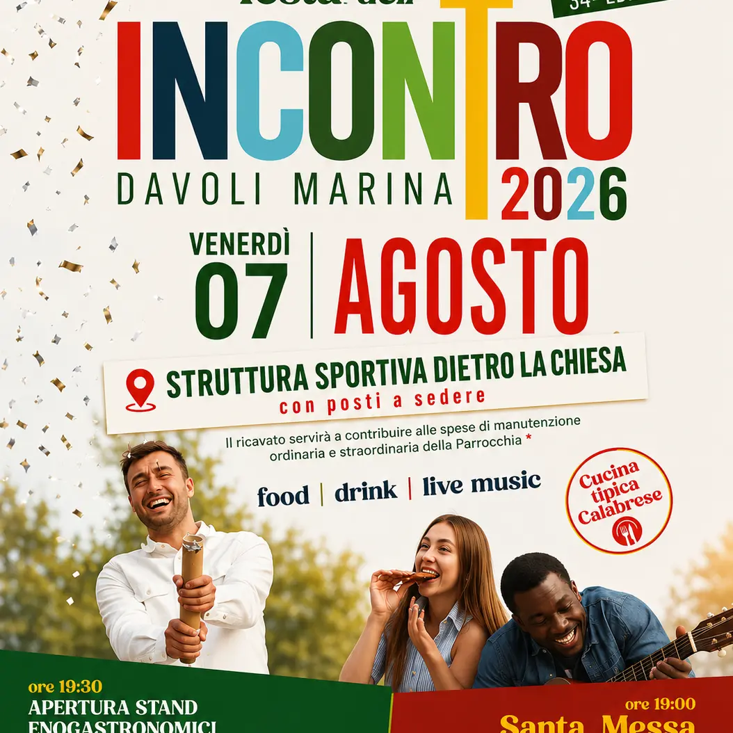 A Davoli tutto pronto per la Festa dell’incontro,\u00A0diventata negli anni un simbolo di amicizia, condivisione e ospitalità\n