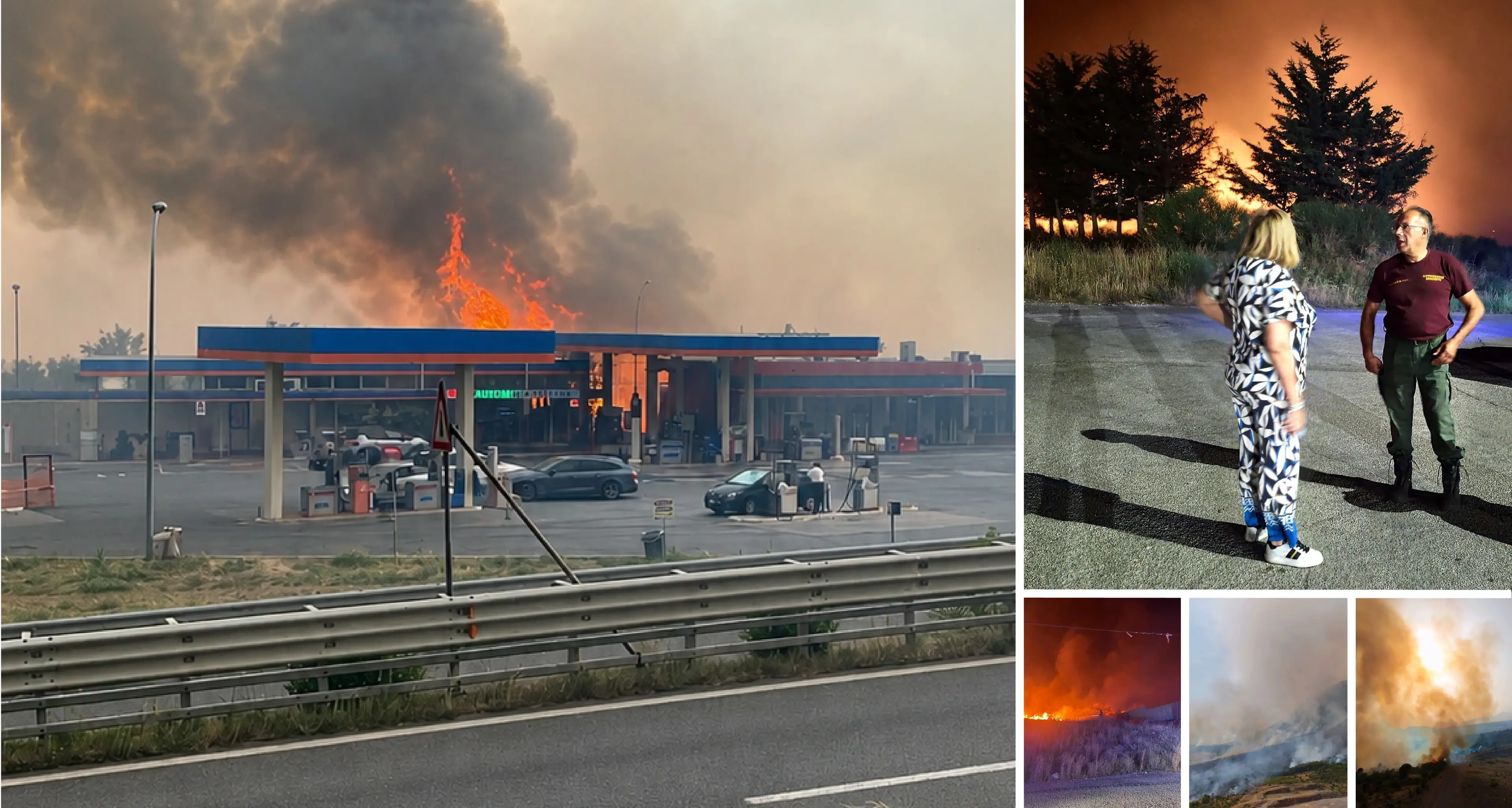 Inferno sul\u00A0Pollino: autostrada bloccata, fumi tossici e fiamme minacciano i centri abitati\n