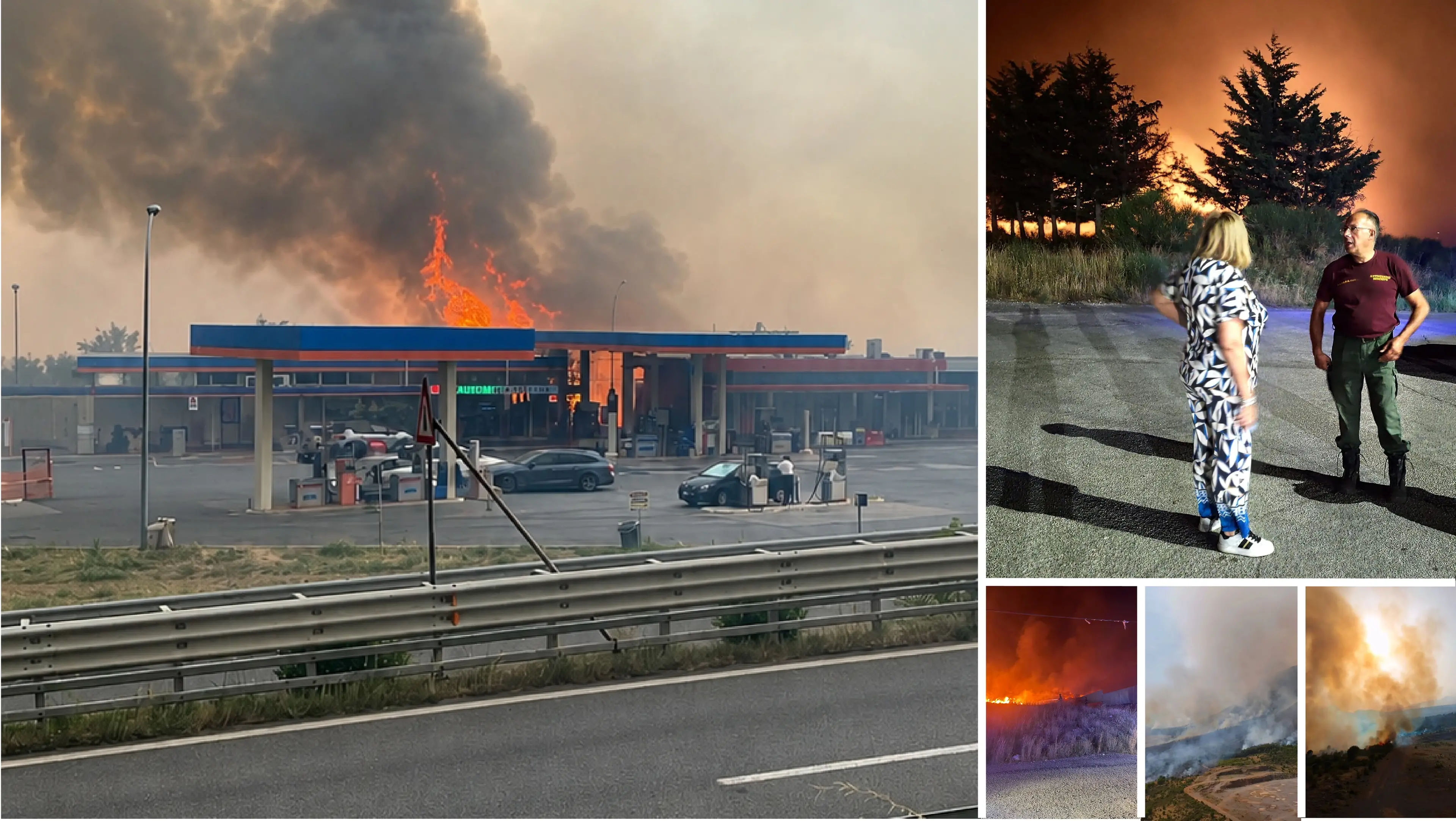Inferno sul\u00A0Pollino: autostrada bloccata, fumi tossici e fiamme minacciano i centri abitati\n