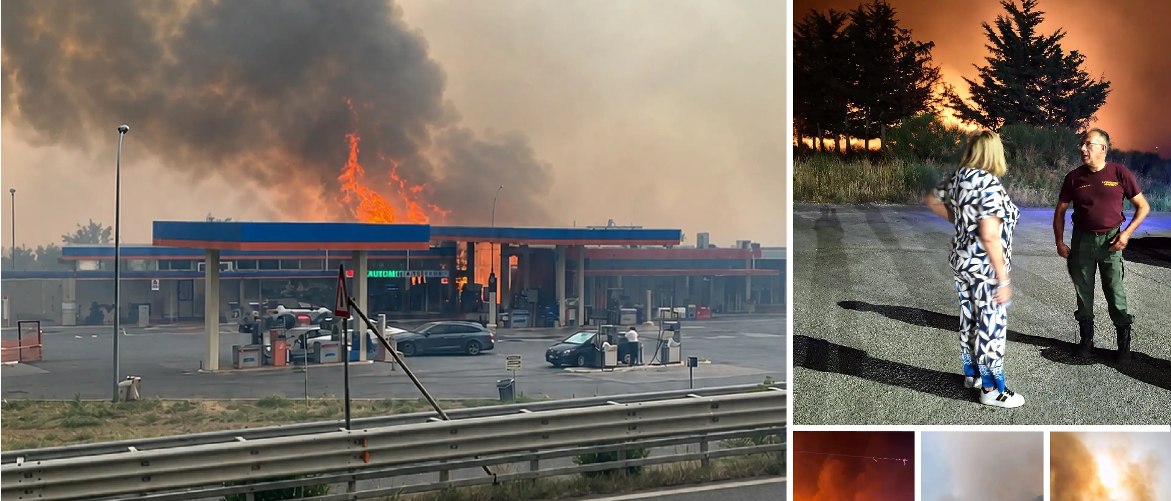 Inferno sul\u00A0Pollino: autostrada bloccata, fumi tossici e fiamme minacciano i centri abitati\n
