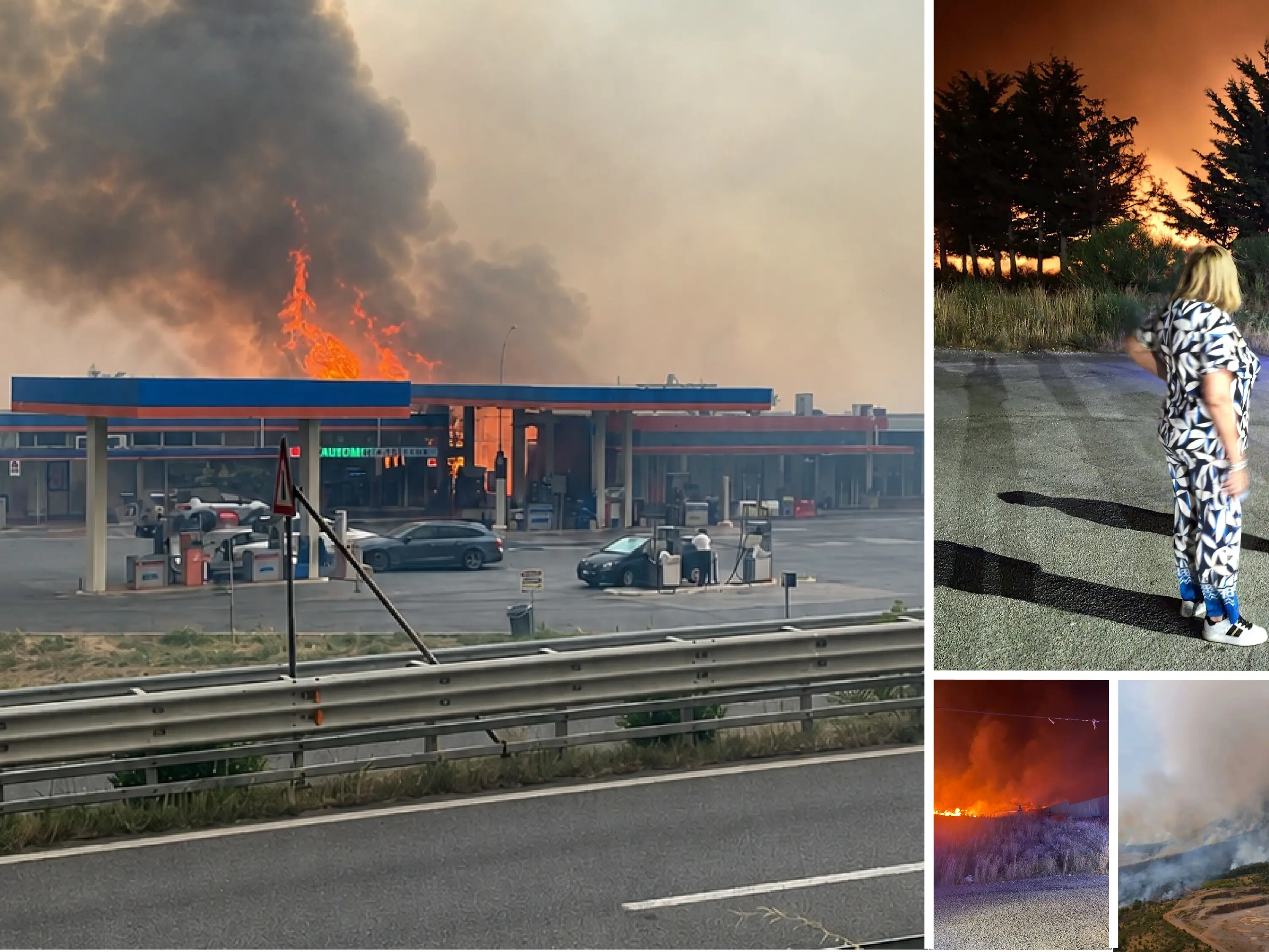 Inferno sul Pollino: autostrada bloccata, fumi tossici e fiamme minacciano i centri abitati