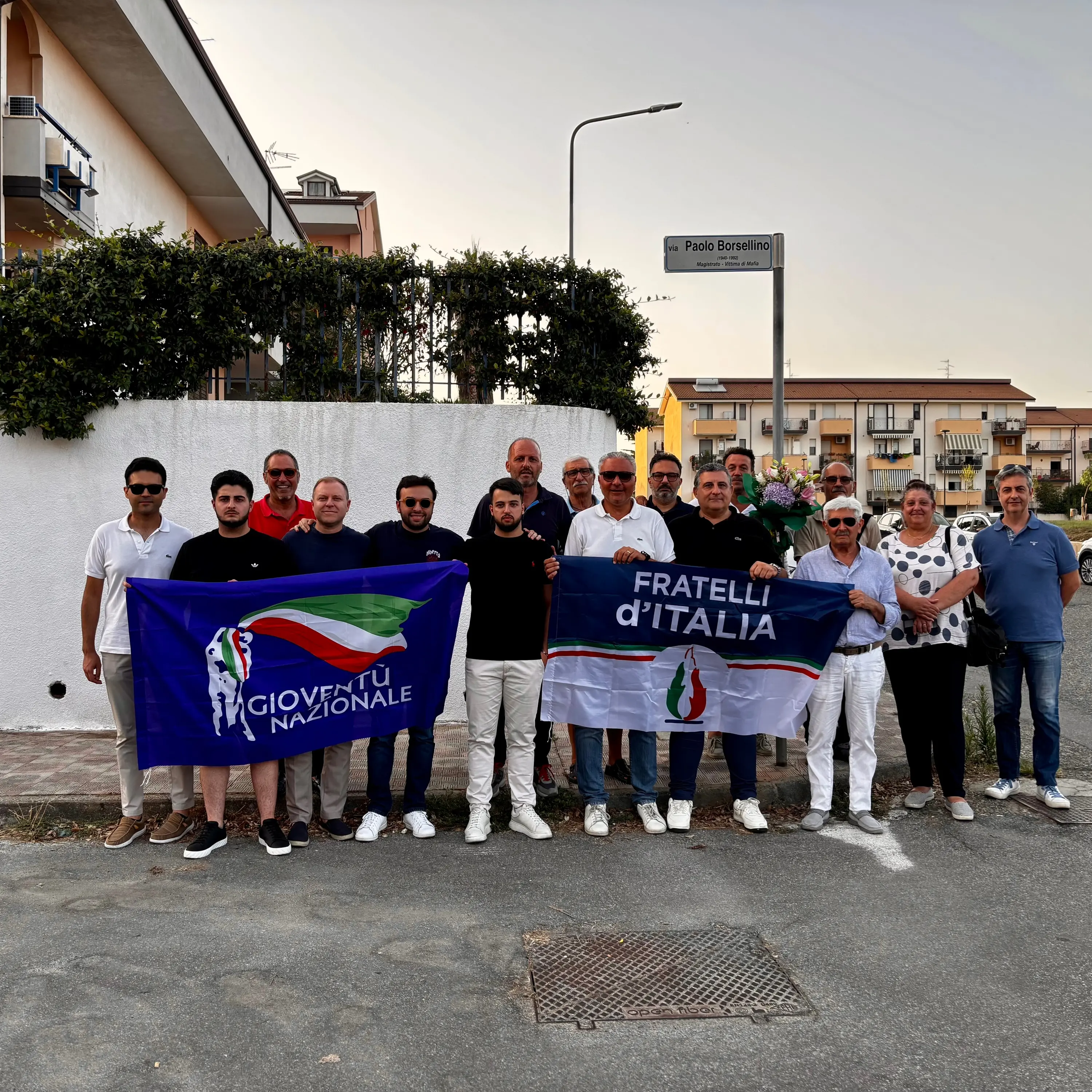 Borsellino, commemorazioni in tre centri del Vibonese: l’omaggio di Fdi\u00A0e Gioventù Nazionale\n