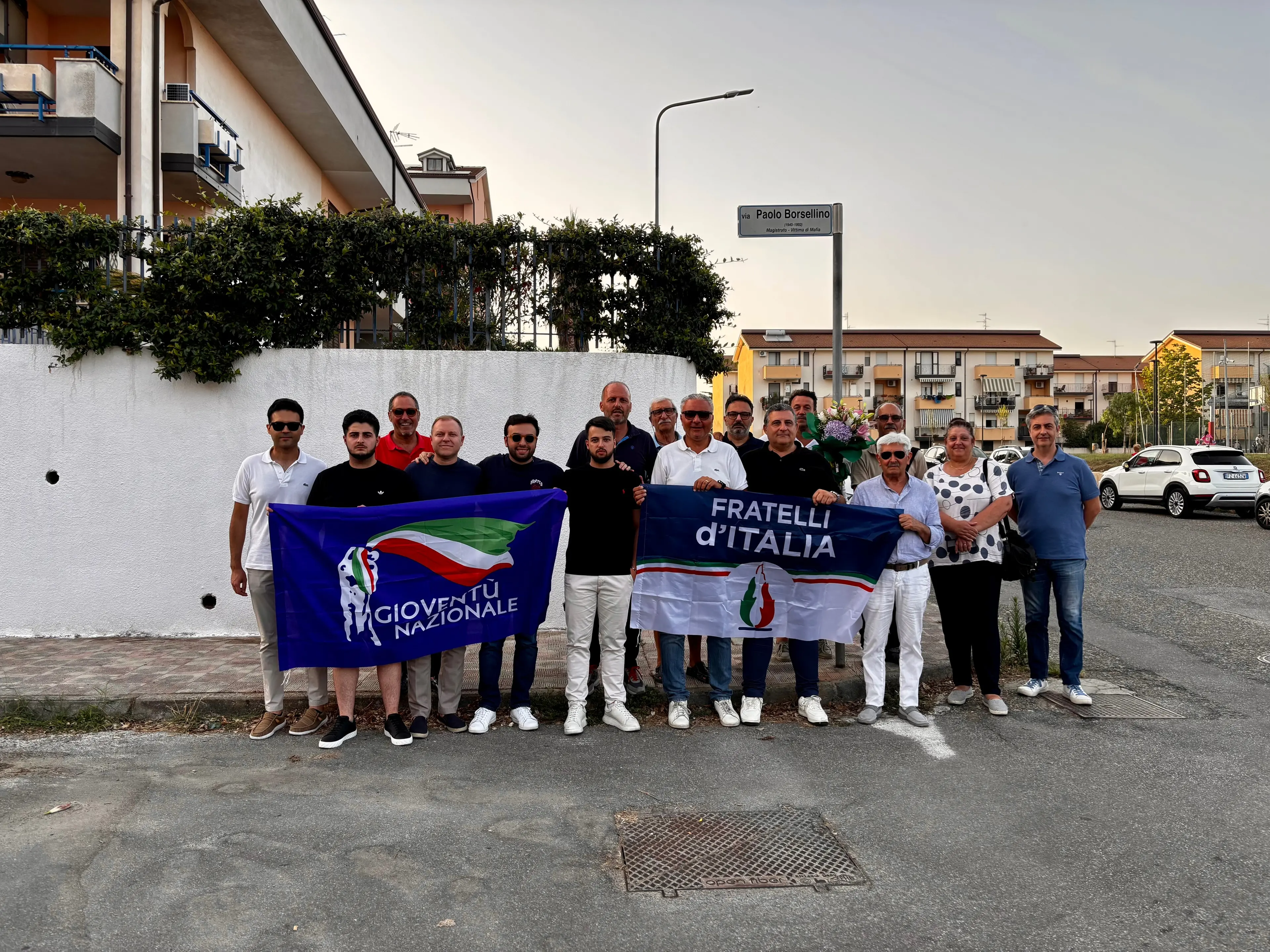 Borsellino, commemorazioni in tre centri del Vibonese: l’omaggio di Fdi\u00A0e Gioventù Nazionale\n