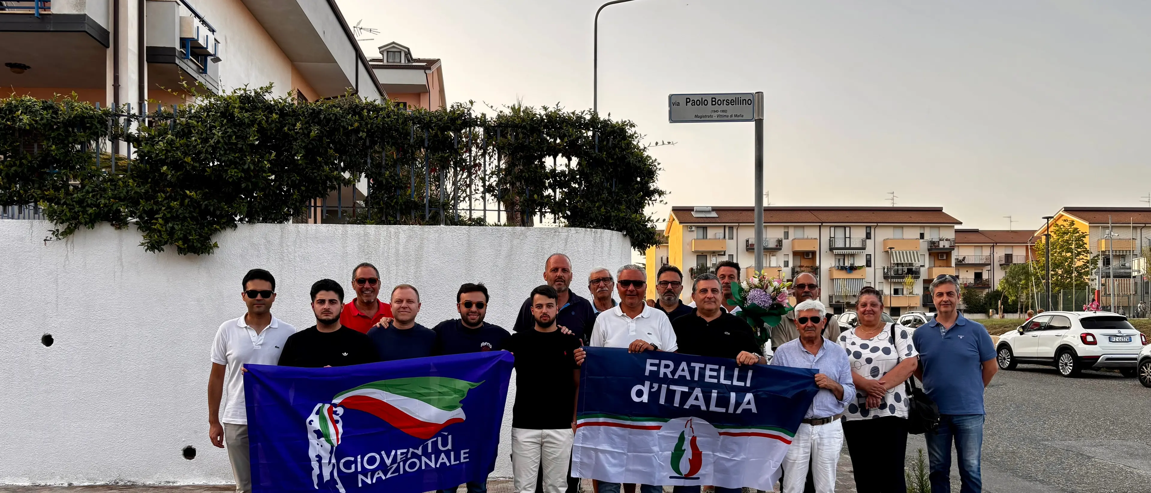 Borsellino, commemorazioni in tre centri del Vibonese: l’omaggio di Fdi\u00A0e Gioventù Nazionale\n