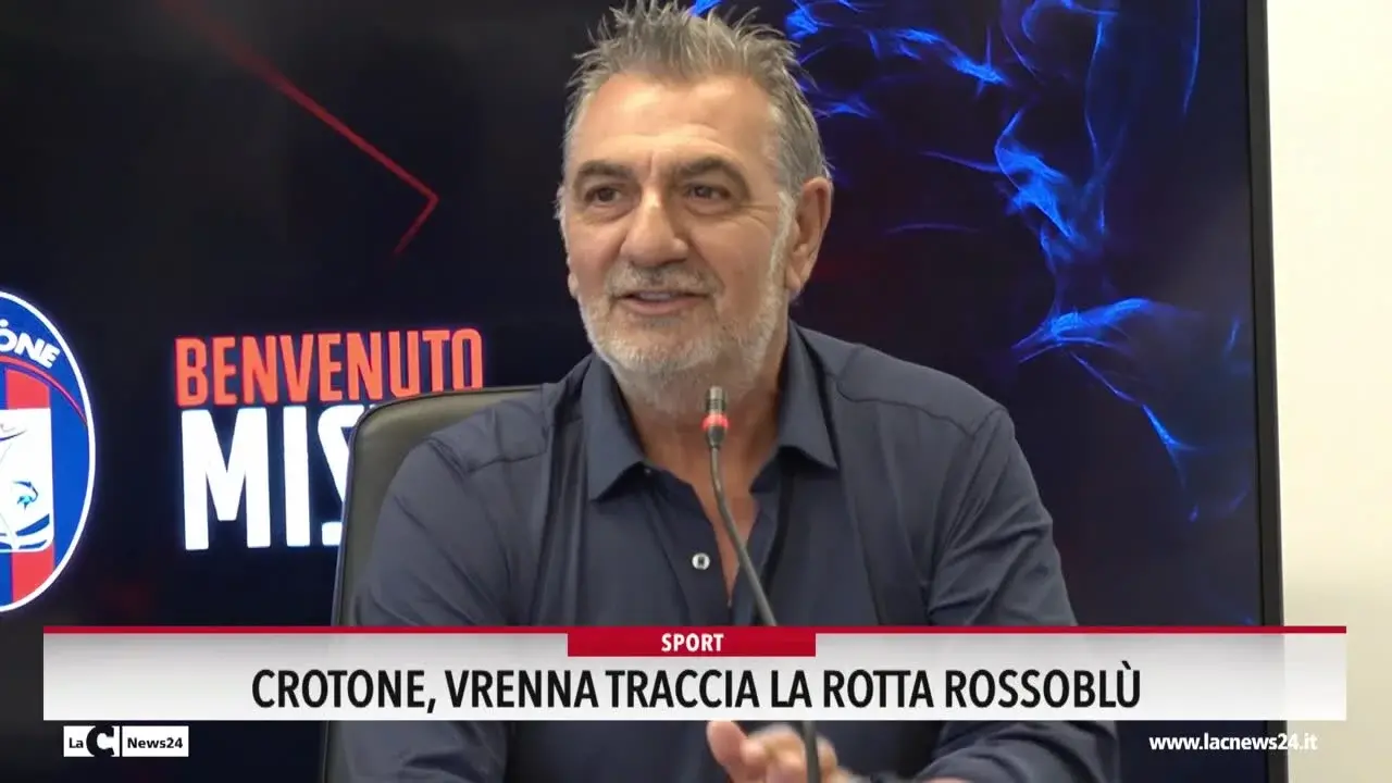 Crotone, Vrenna traccia la rotta rossoblù