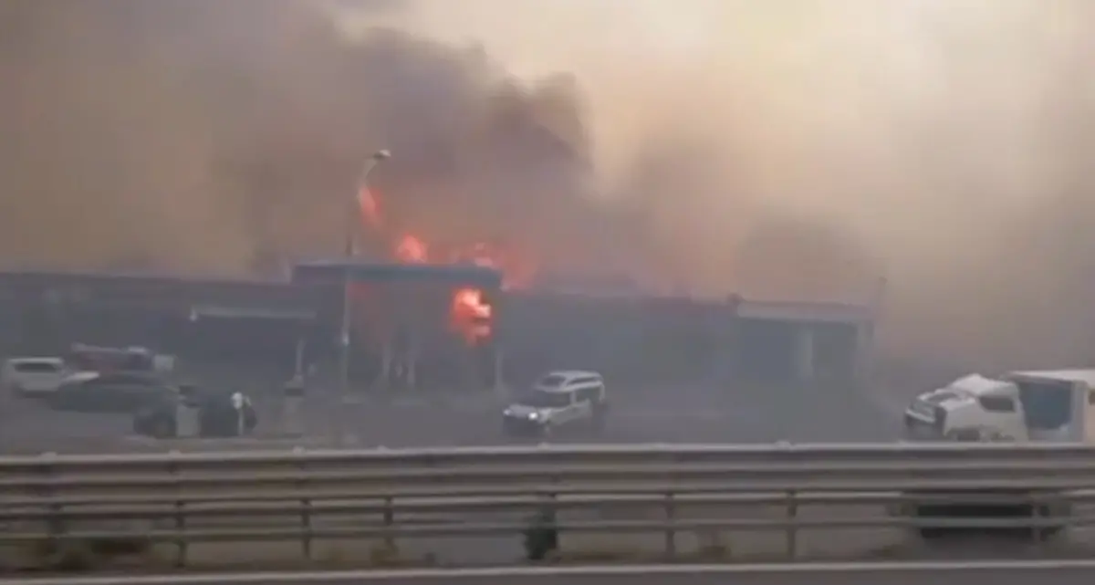 Frascineto, sfiorata la tragedia in autostrada: le fiamme erano arrivate all’area di rifornimento | VIDEO