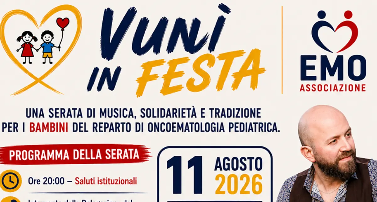 A Roccaforte del Greco\u00A0“Vunì in Festa” per sostenere l’Oncoematologia Pediatrica del Gom\n