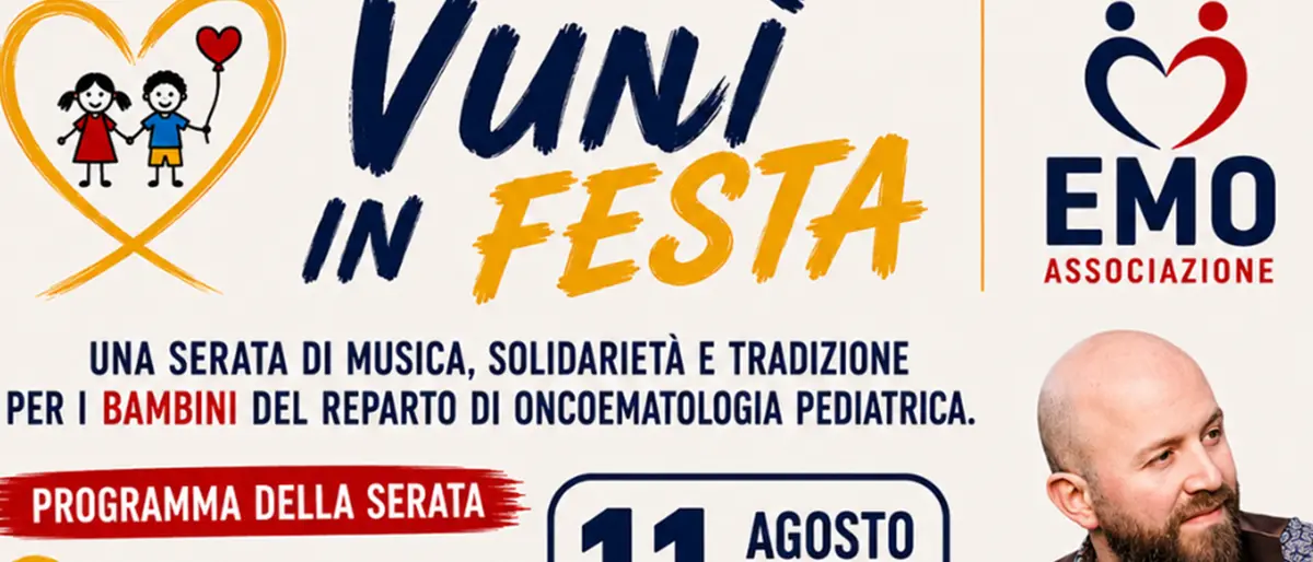 A Roccaforte del Greco\u00A0“Vunì in Festa” per sostenere l’Oncoematologia Pediatrica del Gom\n