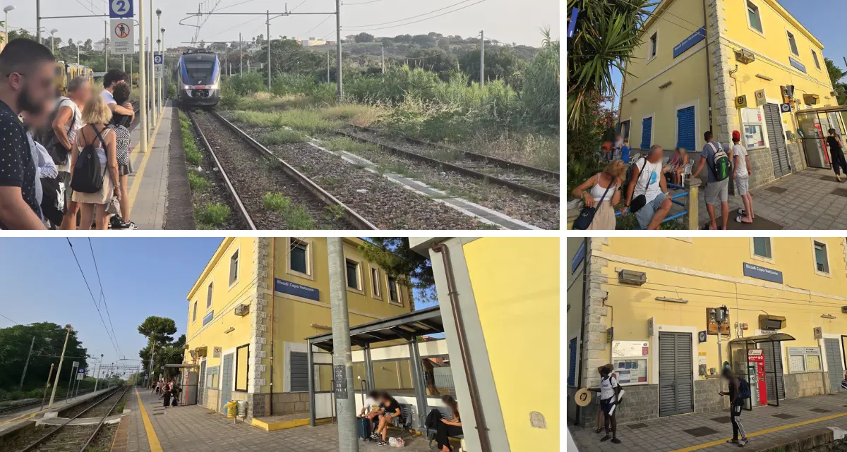 <p>Benvenuti in paradiso <span style=\"color:hsl(0, 75%, 60%);\">senza bagni né panchine</span>: nella capitale turistica della Calabria la stazione è un disastro</p>