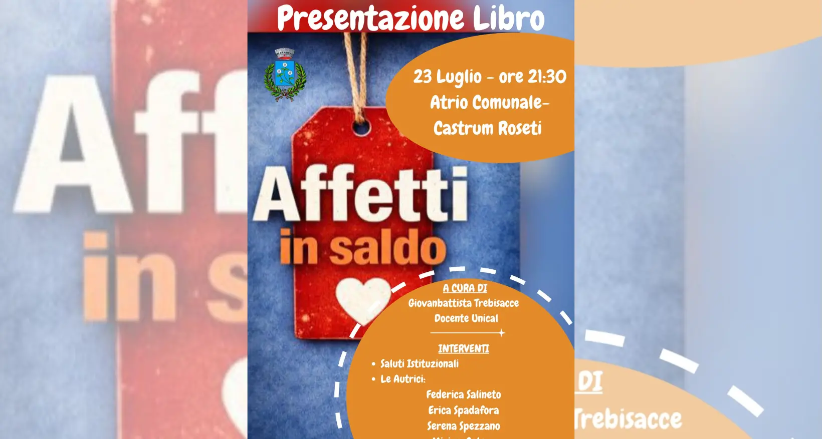 A Roseto Capo Spulico la presentazione del libro Affetti in saldo: una riflessione sul valore educativo delle relazioni\n
