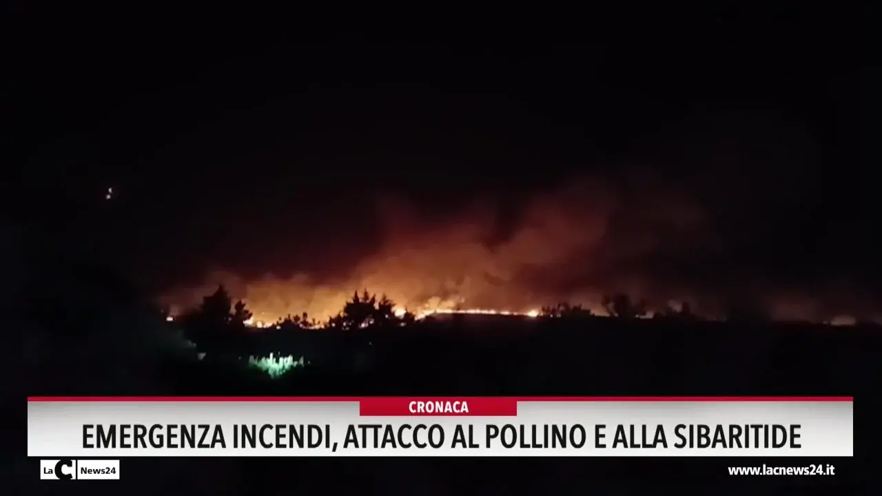 Emergenza incendi, attacco al Pollino e alla Sibaritide