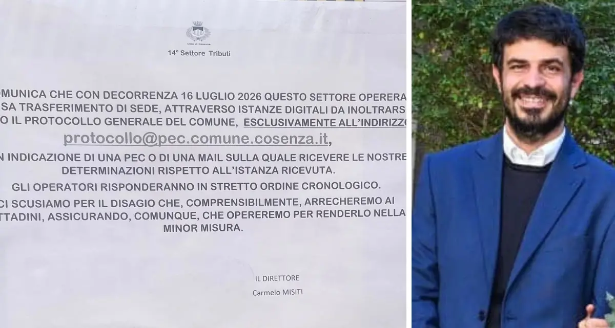 Cosenza, uffici Tributi chiusi. D’Ippolito: «Zero comunicazioni, cittadini davanti a portoni chiusi»\n