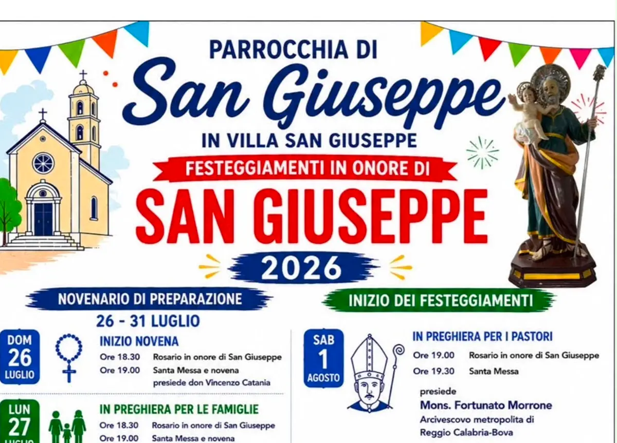 Reggio, la comunità di Villa San Giuseppe pronta a festeggiare il patrono\n