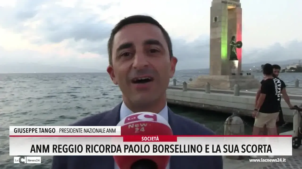 Anm, Reggio ricorda Paolo Borsellino e la sua scorta