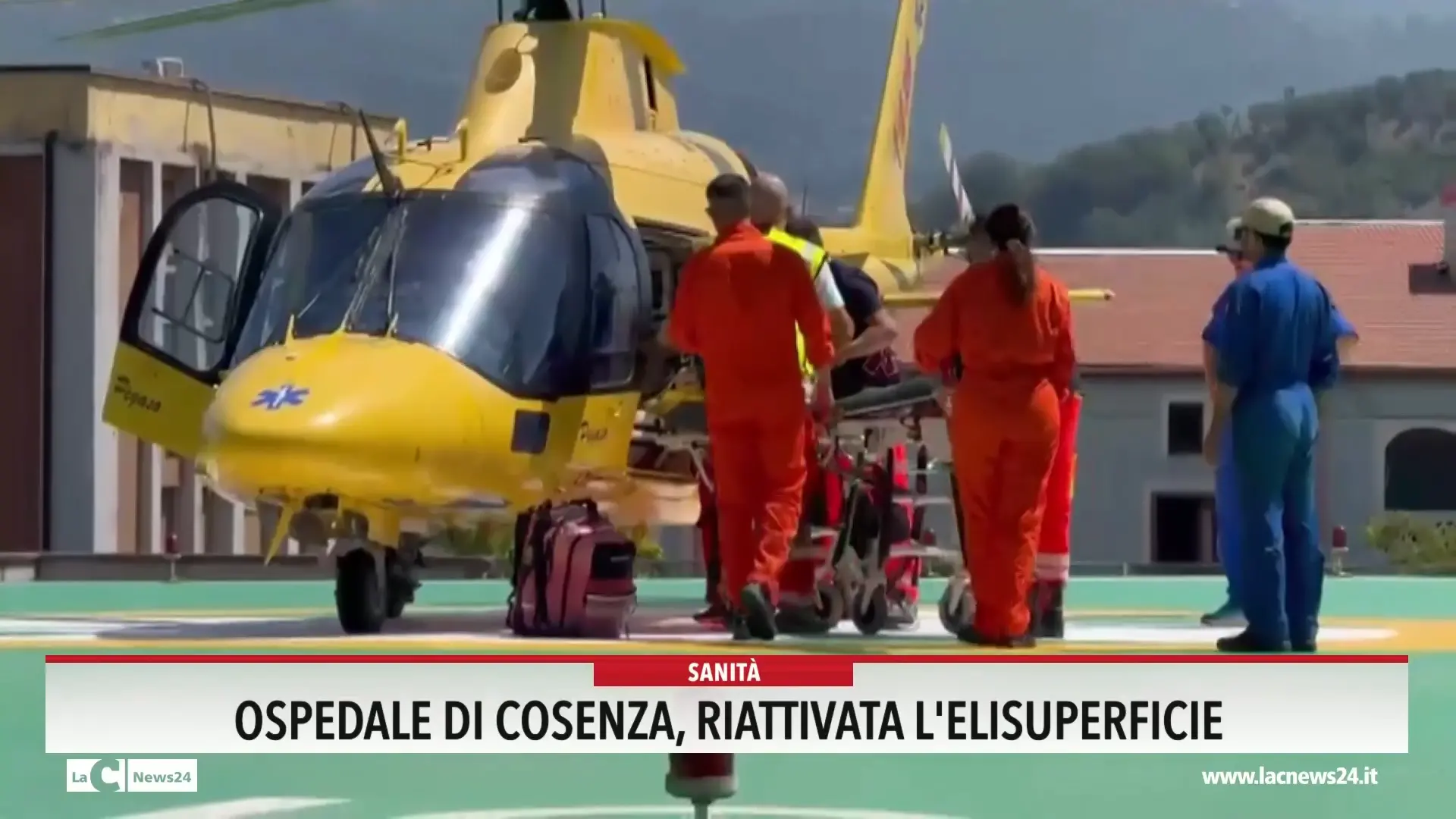 Ospedale di Cosenza, riattivata l'elisuperfice