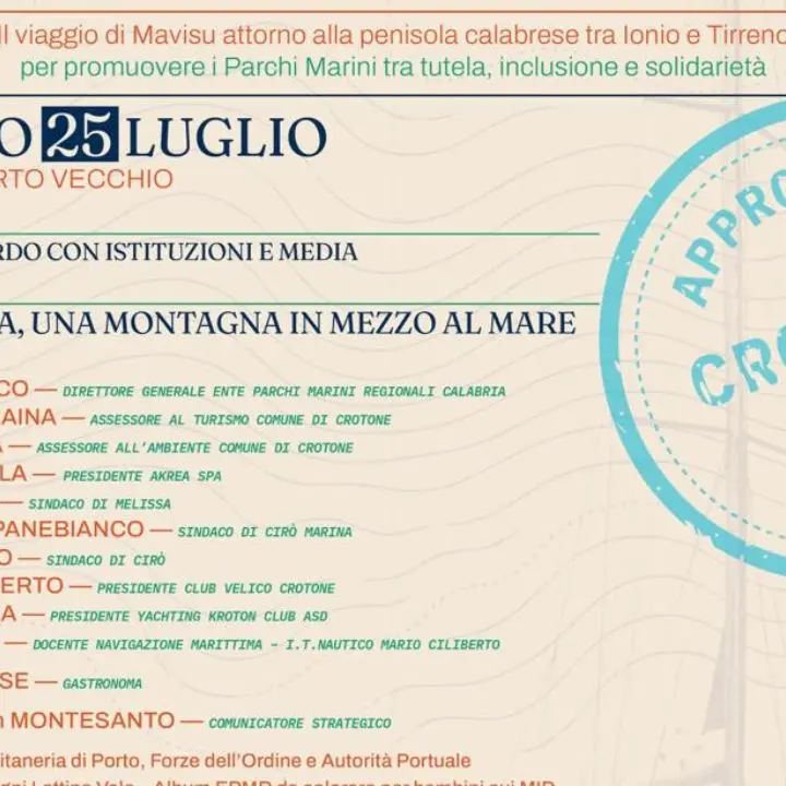 Mavisu arriva a Crotone: parte il viaggio tra legalità, ambiente e inclusione\n