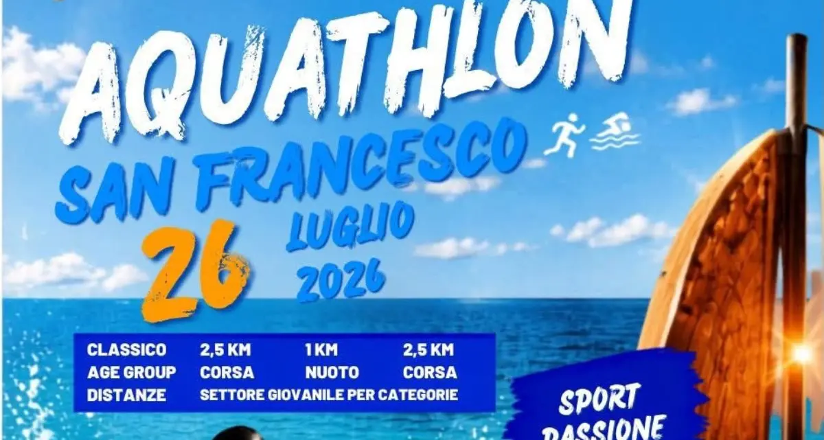 Aquathlon a Paola, 250 atleti si sfidano domenica nel Trofeo San Francesco\n