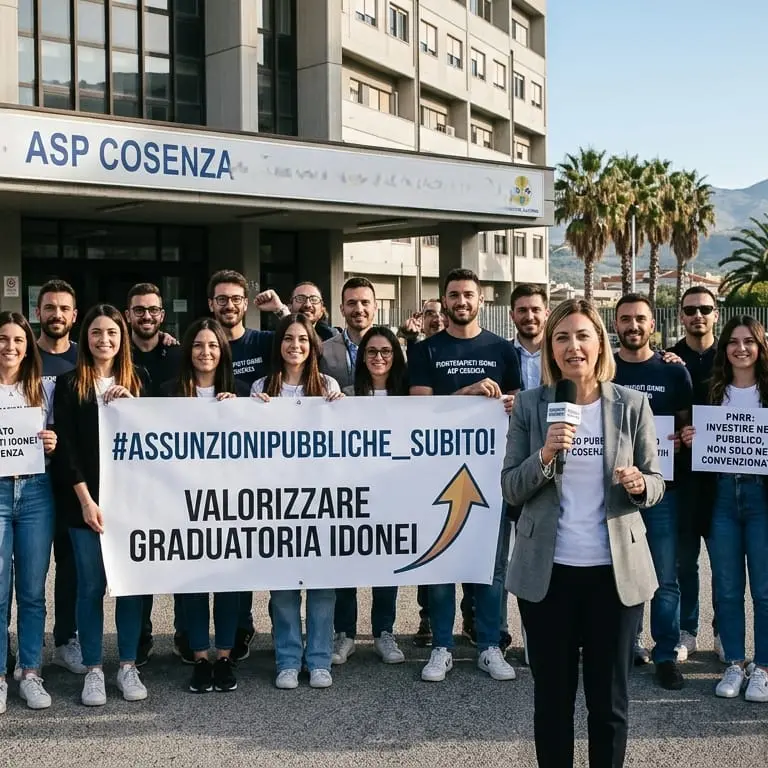 «Nel piano contro la povertà sanitaria neppure un fisioterapista»: la protesta degli idonei Asp cosentini\n