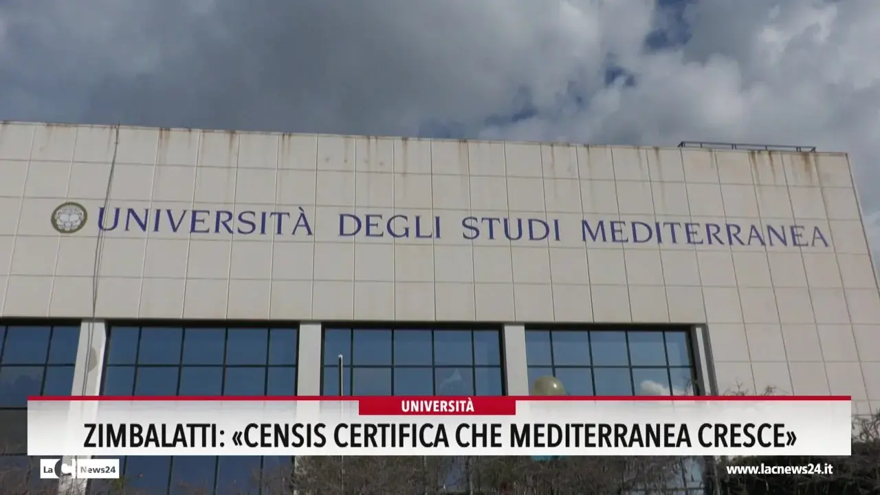 Zimbalatti: Censis certifica crescita Mediterranea