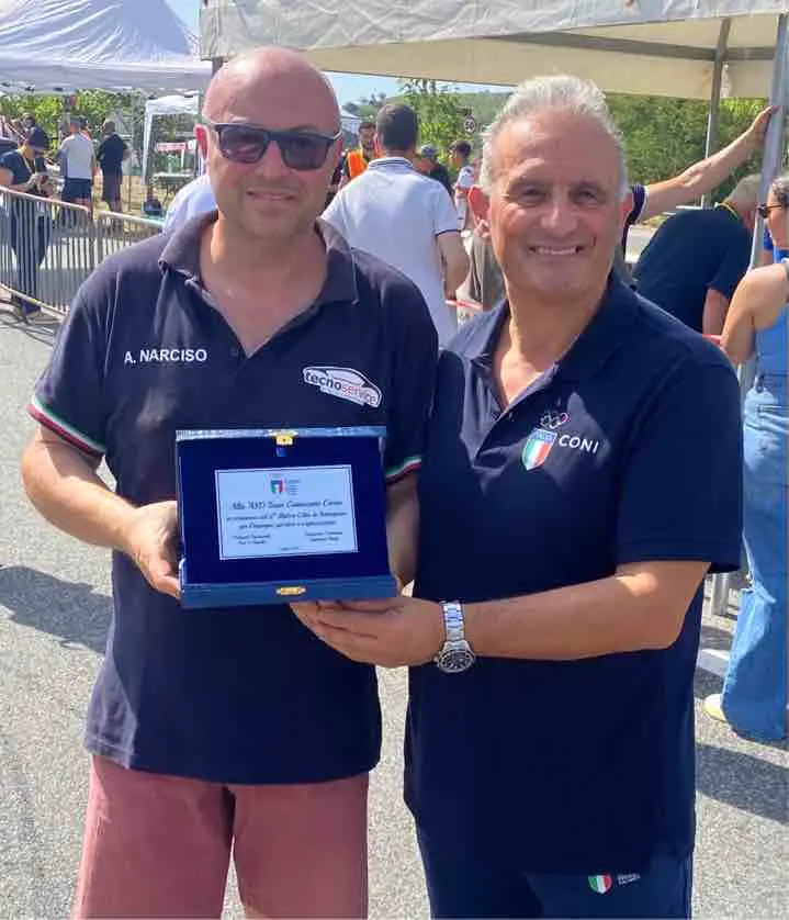Motori, il Coni\u00A0omaggia il\u00A0Team Catanzaro Corse per lo Slalom Città di Settingiano\n