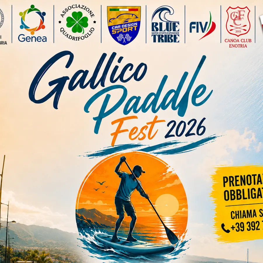 Gallico Paddle Fest 2026: Sport, Mare e Condivisione sul Lungomare De Grazia\n