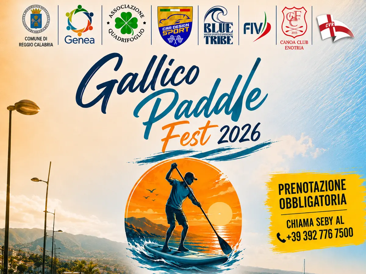 Gallico Paddle Fest 2026: Sport, Mare e Condivisione sul Lungomare De Grazia\n
