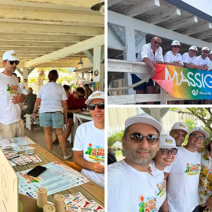 Prevenzione in spiaggia, grande partecipazione a Vibo Marina per \"Al Sole… in Salute\": cittadini a confronto con gli esperti\n