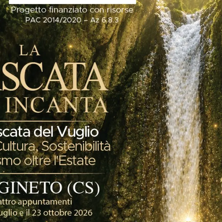 Sangineto valorizza la Cascata del Vuglio: quattro appuntamenti tra natura, teatro e sostenibilità\n