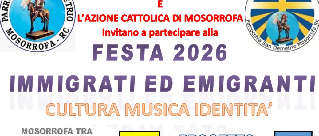A\u00A0Mosorrofa la\u00A0Festa Emigrati ed Immigrati 2026\n
