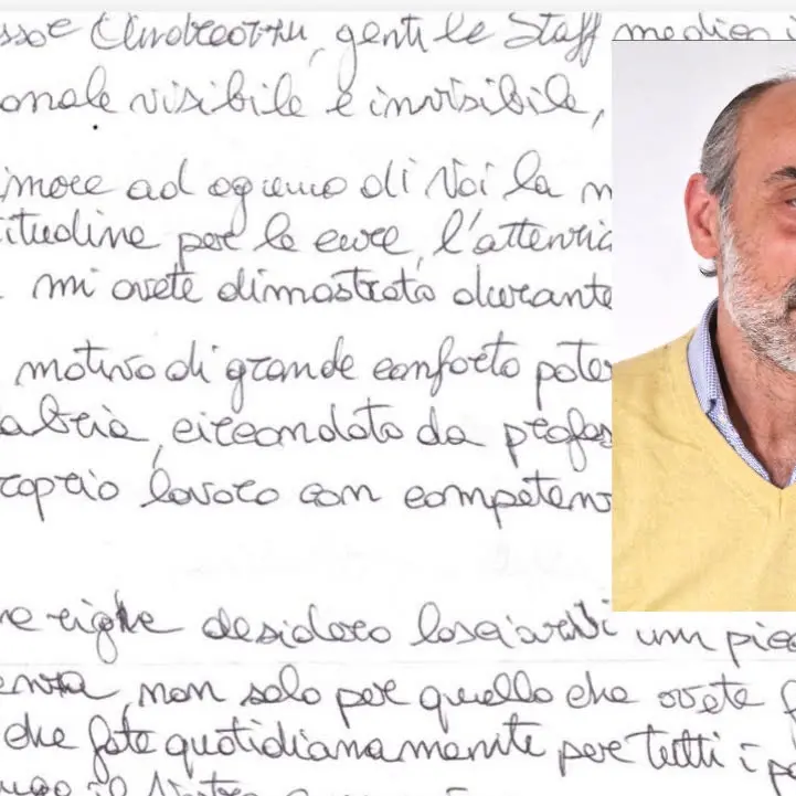 Il volto umano della sanità,\u00A0la lettera\u00A0di\u00A0un paziente ai professionisti dell'UMG:\u00A0«Curato con competenza e umanità»\n
