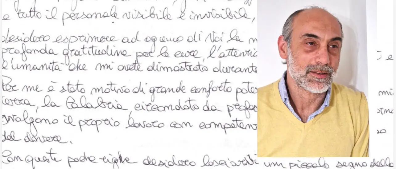 Il volto umano della sanità,\u00A0la lettera\u00A0di\u00A0un paziente ai professionisti dell'UMG:\u00A0«Curato con competenza e umanità»\n