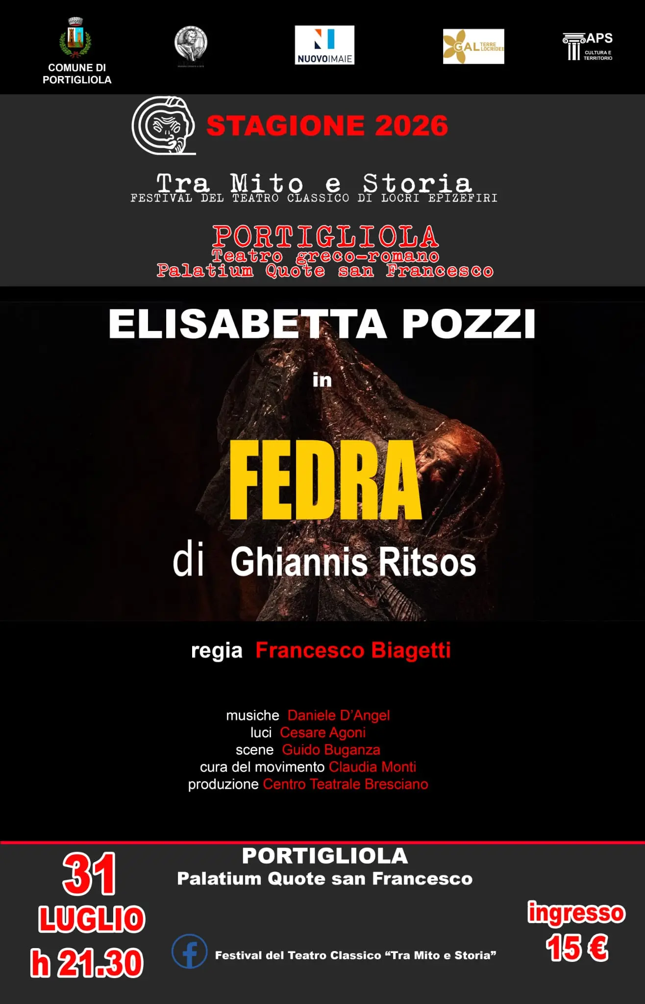 “Tra Mito e Storia”: il teatro classico torna a vivere a Portigliola\n