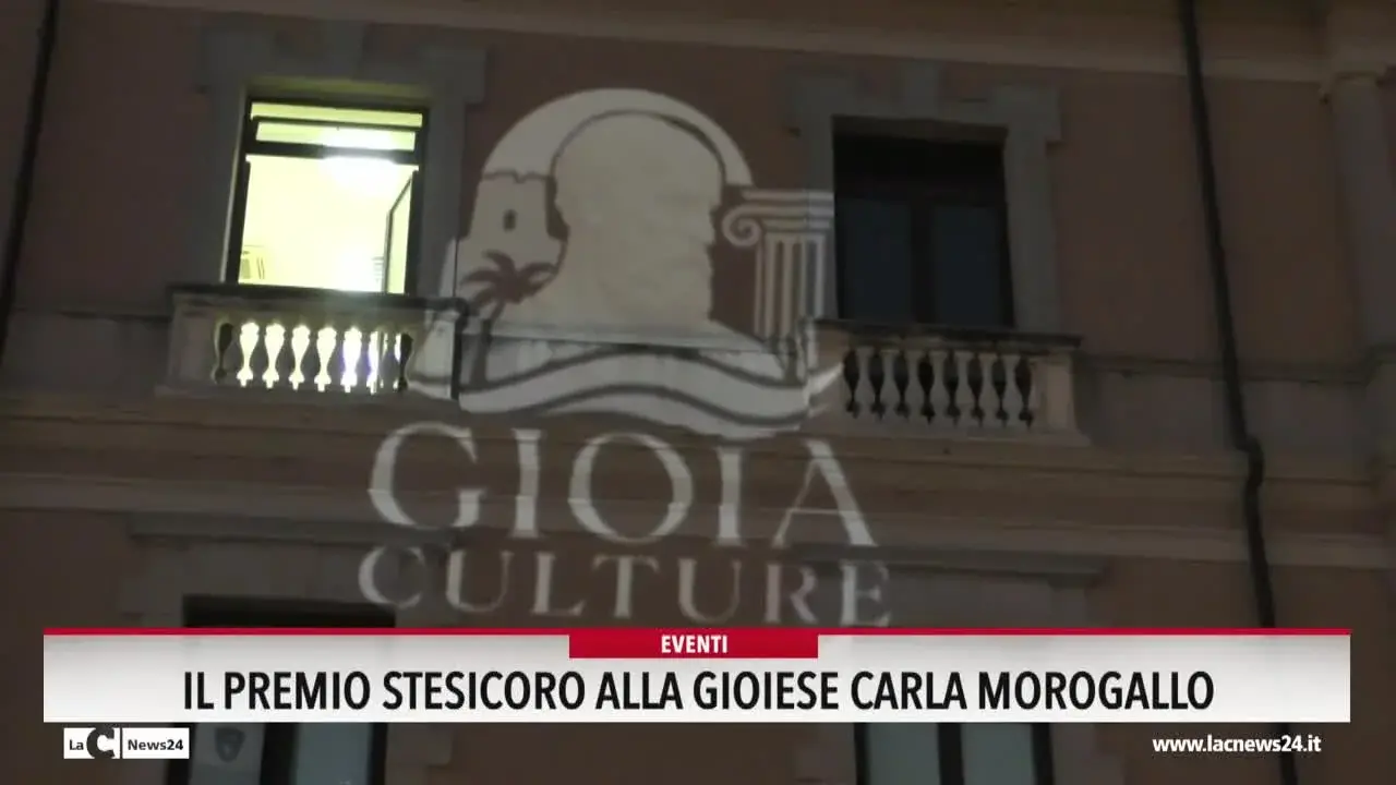 Il Premio Stesicoro alla gioiese Carla Morogallo