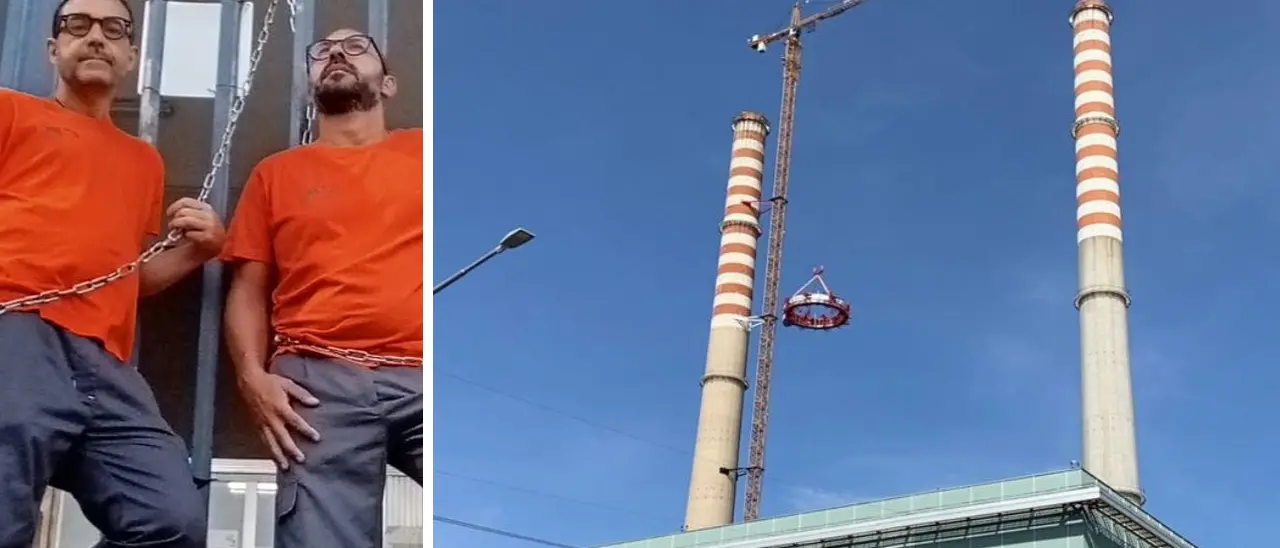 Corigliano Rossano, sospesa la protesta alla centrale Enel: stop ai tagli per un mese ma\u00A0resta aperta la vertenza\n