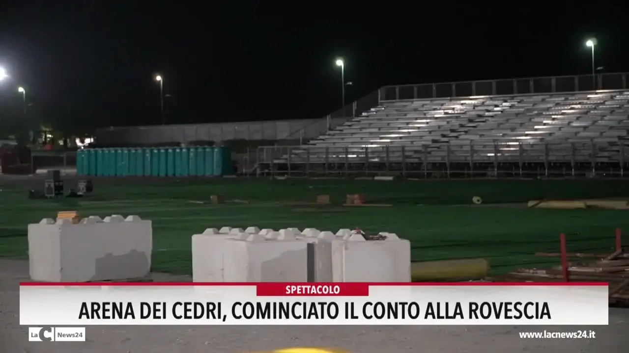 Arena dei Cedri, cominciato il conto alla rovescia