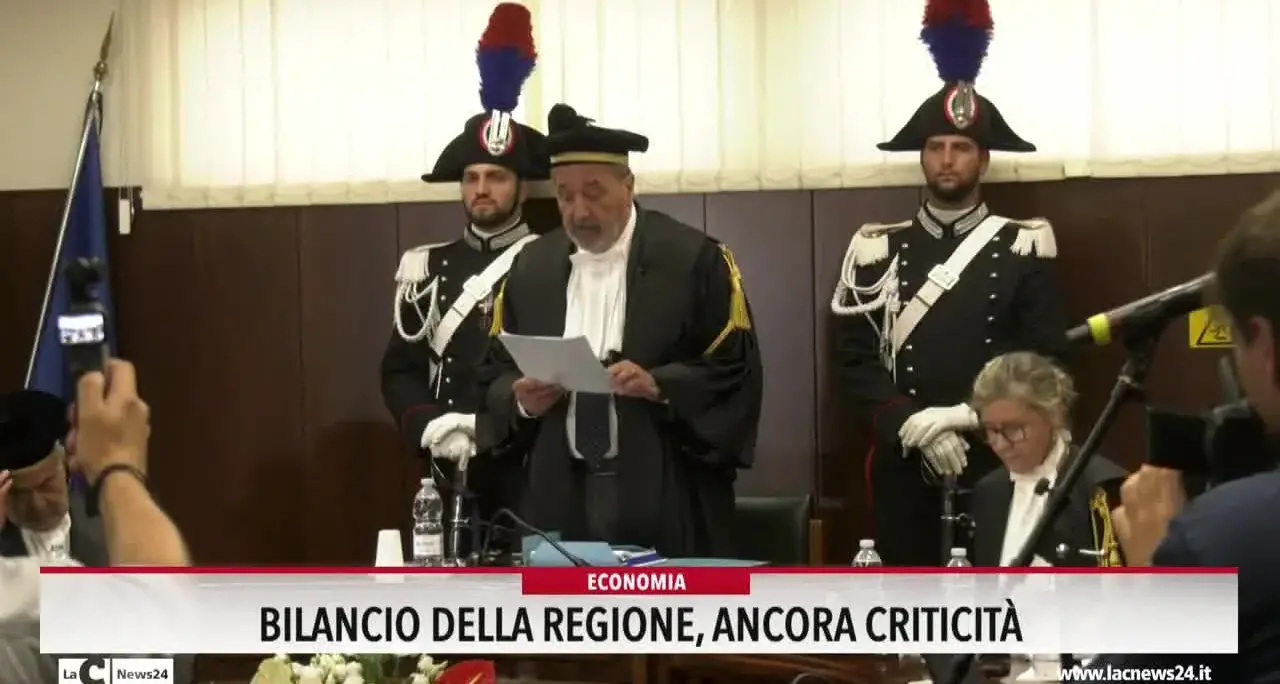 Bilancio della Regione: ancora criticità