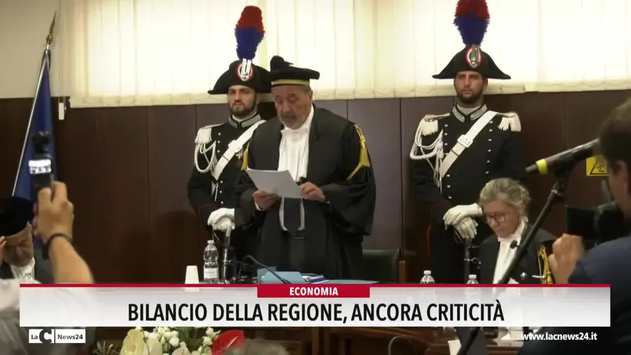 Bilancio della Regione: ancora criticità