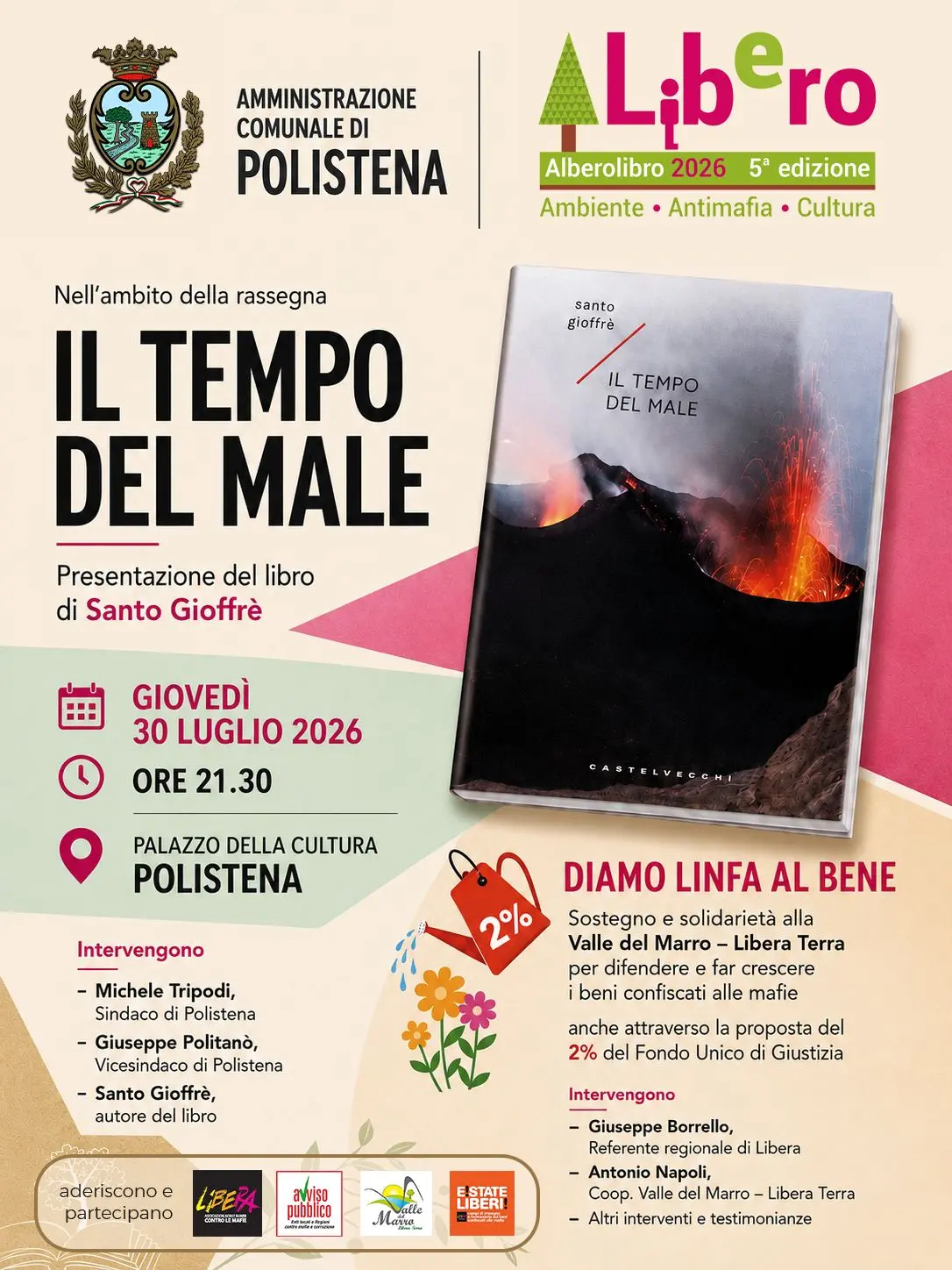 “Diamo linfa al bene” per sostenere e non lasciare sola la Valle del Marro – Libera Terra\n