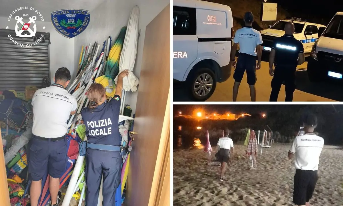 Isola Capo Rizzuto, rimossi ombrelloni e sdraio lasciati sulle spiagge libere\n