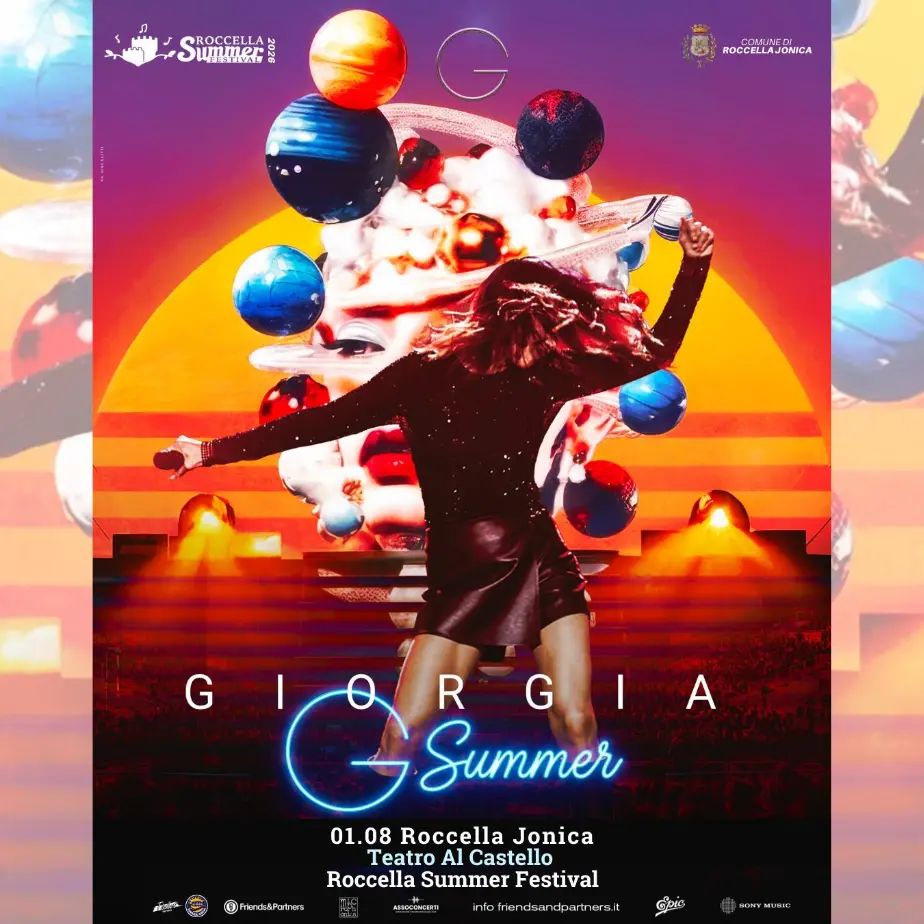 Roccella Summer Festival, tutto pronto per la prima data calabrese di Giorgia: il concerto al Teatro al Castello\n