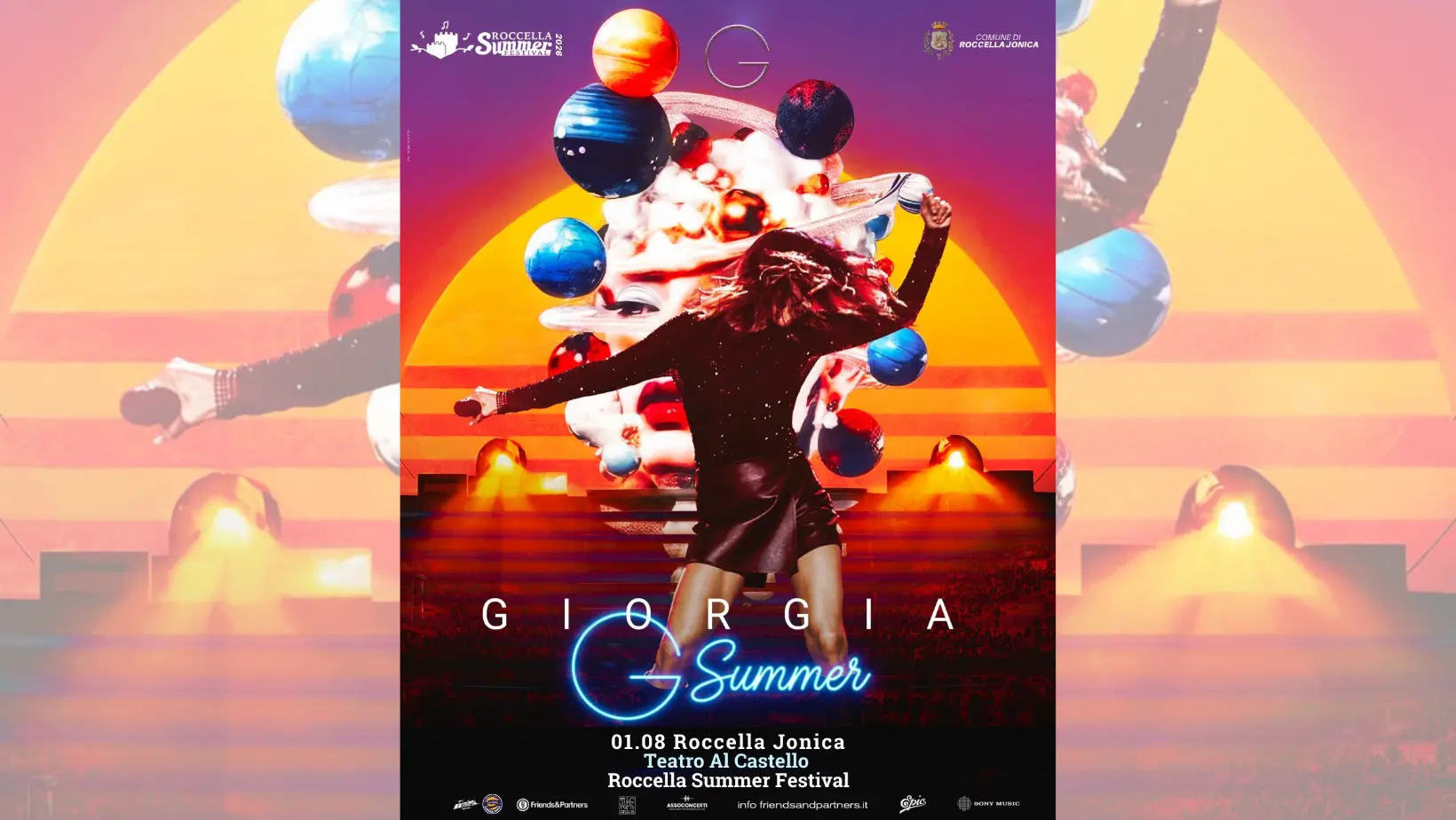 Roccella Summer Festival, tutto pronto per la prima data calabrese di Giorgia: il concerto al Teatro al Castello\n
