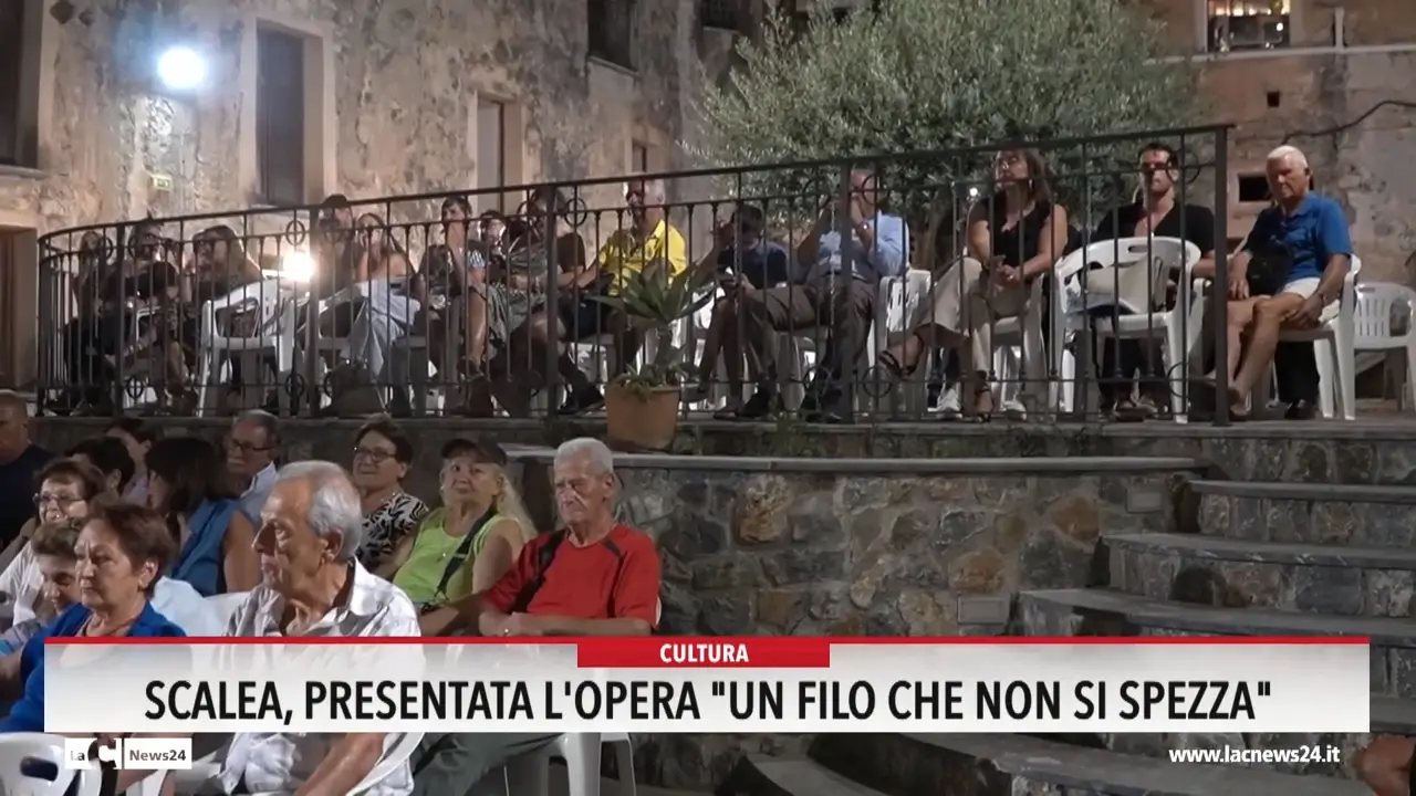 Scalea, presentata l'opera \"Un filo che non si spezza\"
