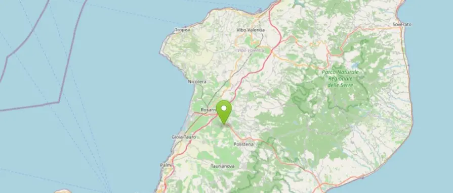Terremoto in Calabria: scossa di magnitudo 3.5. Epicentro nella Piana di Gioia Tauro\n