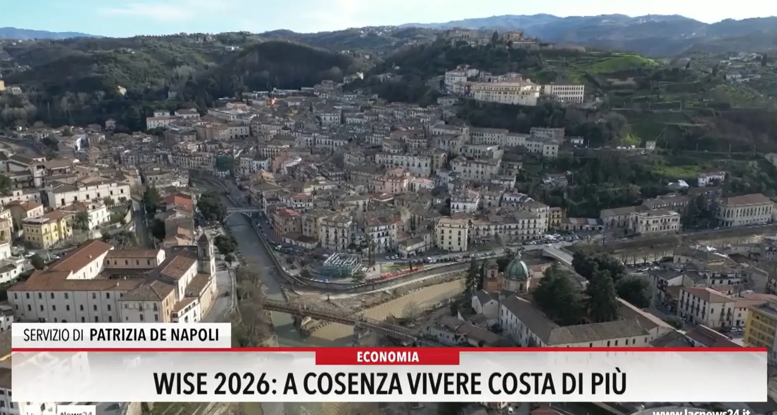 Wise 2026, a Cosenza vivere costa di più