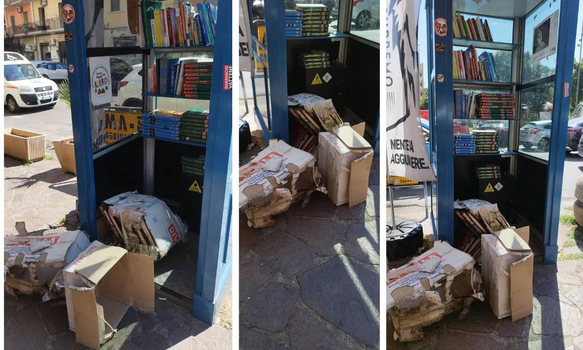 Cosenza, Bibliocabina trasformata in discarica. La consigliera Cozza: «Manca il rispetto per i beni comuni»\n